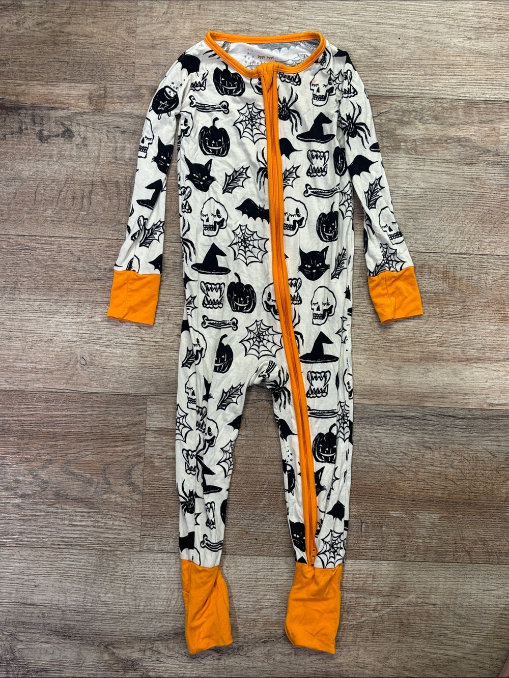 Little sleepies Halloween zip pjs